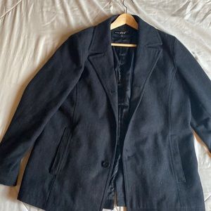 Black Rivet peacoat size large